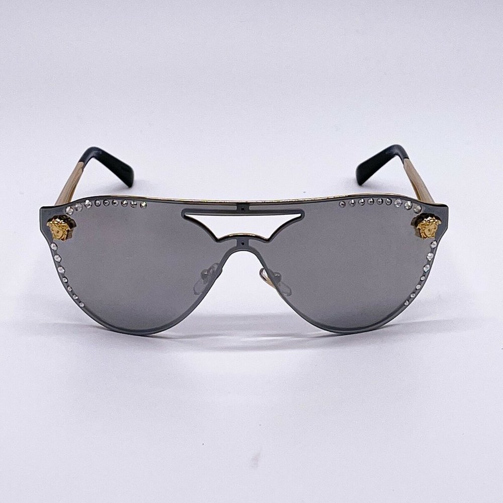 Sale! New Versace White Diamond Accent Sunglasses - Picture 4 of 7